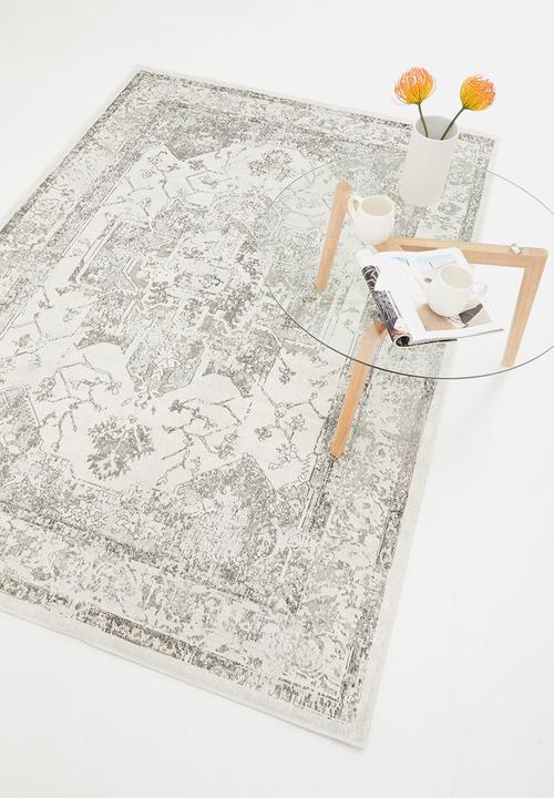 Hertex Haus - Brocade ash rug - grey