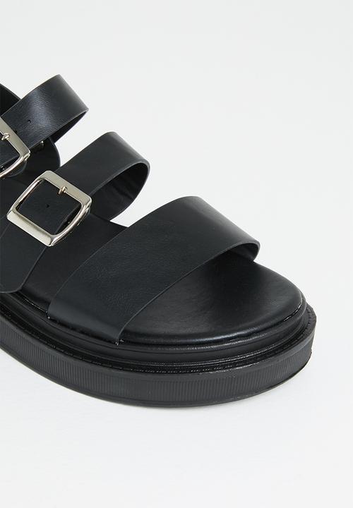 Jada - Chunky buckle sandal - black