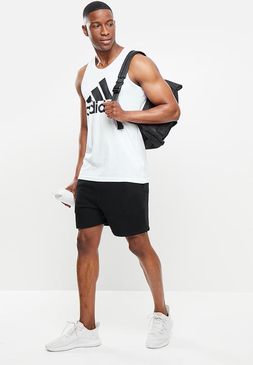 adidas Performance - M bl sj tank top  - white/black/black