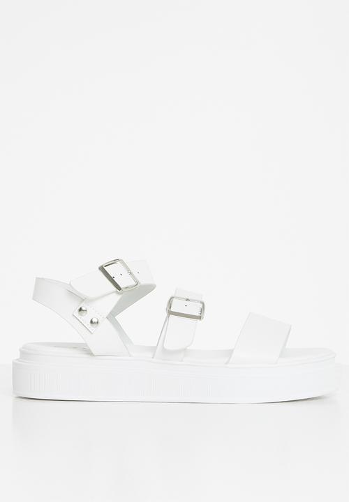 Jada - Chunky buckle sandal - white