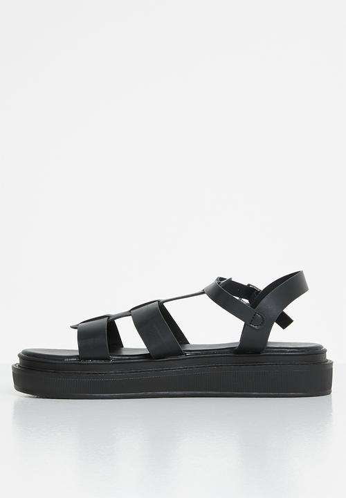 Jada - Caged chunky sandal - black