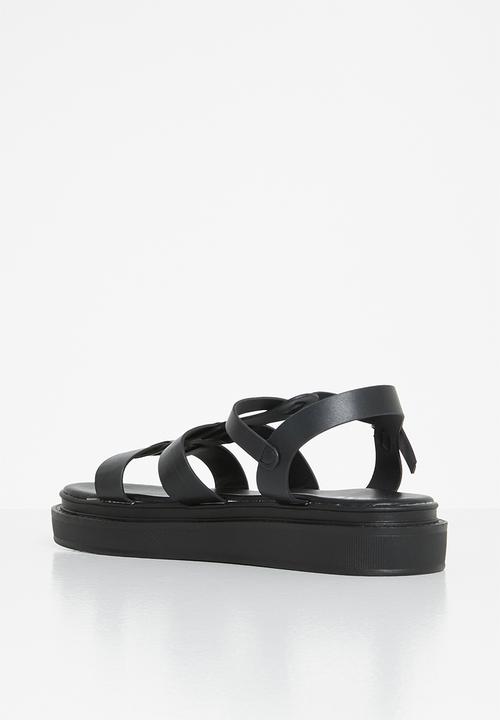 Jada - Caged chunky sandal - black