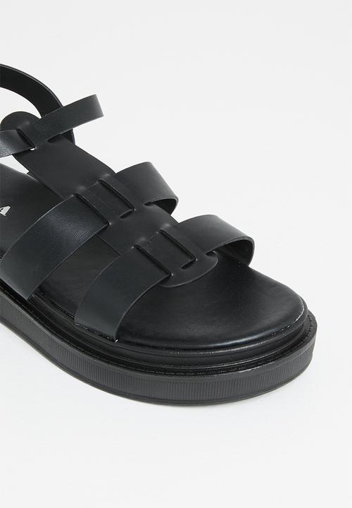 Jada - Caged chunky sandal - black