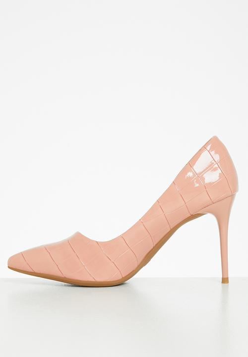 Plum - Callie stiletto court heel - pink
