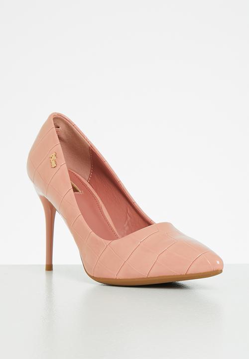 Plum - Callie stiletto court heel - pink