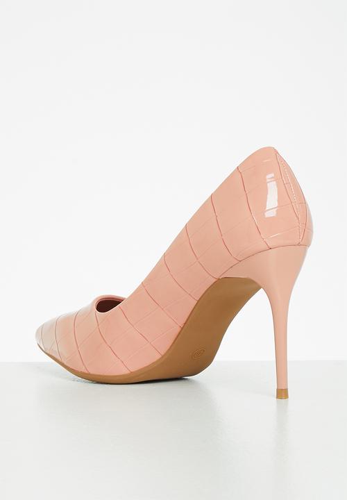 Plum - Callie stiletto court heel - pink