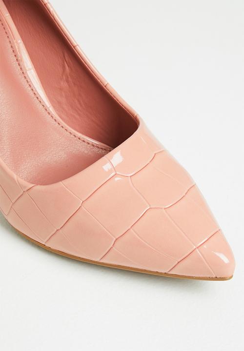 Plum - Callie stiletto court heel - pink