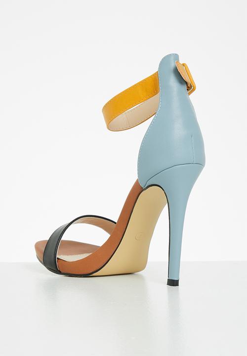 Plum - Calista ankle strap stiletto heel - multi