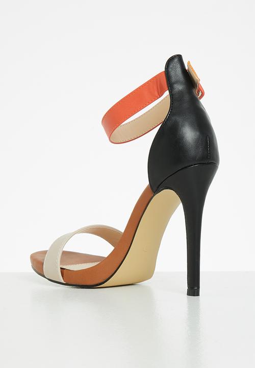 Plum - Calista ankle strap stiletto heel - multi