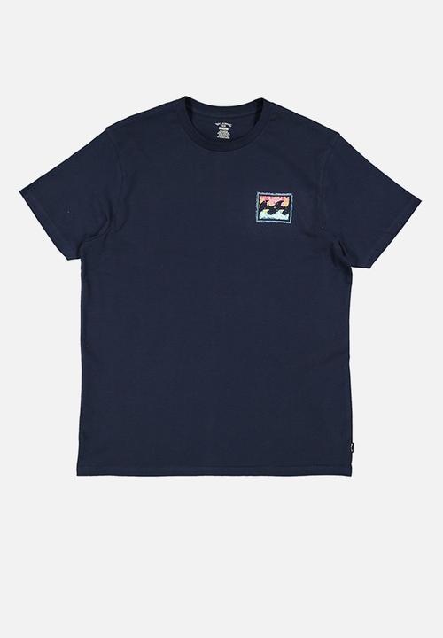 Billabong  - Boys crayon wave short sleeve tee - navy