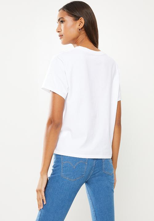 Levi’s® - Graphic varsity tee - premium mv logo fill white 
