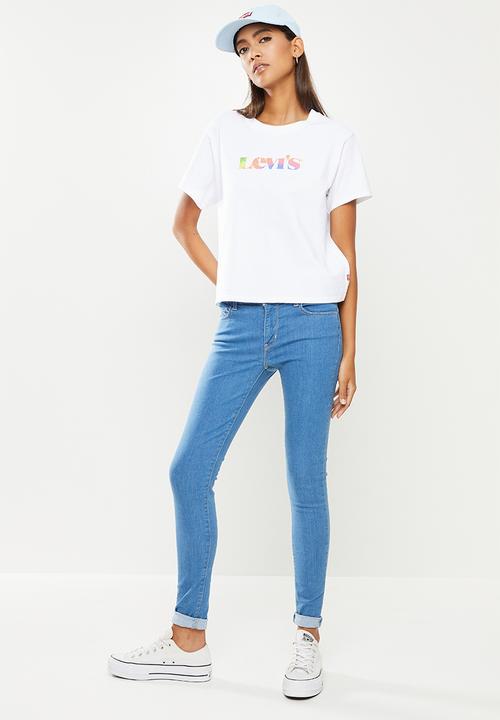Levi’s® - Graphic varsity tee - premium mv logo fill white 