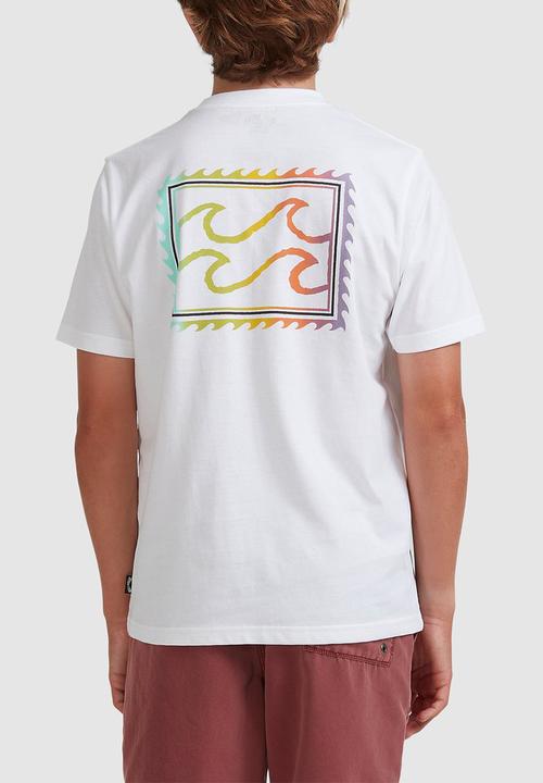 Billabong  - Boys crayon wave short sleeve tee - white