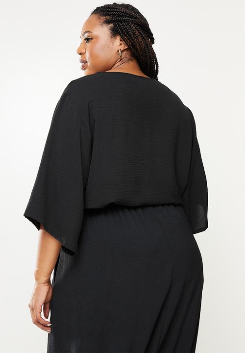 AMANDA LAIRD CHERRY - Plus mashai top - black