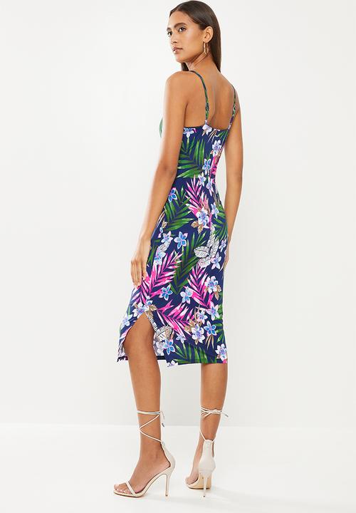 SISSY BOY - Educate: midi dress - navy/multi
