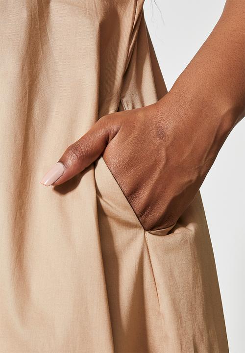 Superbalist - V-neck trapeze dress - hazel