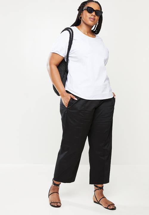AMANDA LAIRD CHERRY - Plus clarke pants - black