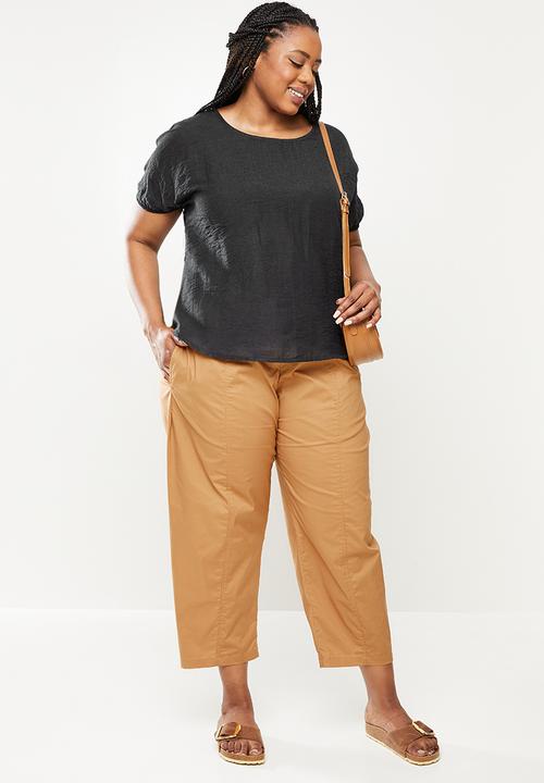 AMANDA LAIRD CHERRY - Plus bazley top - black