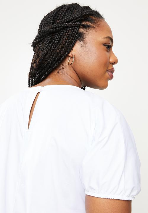 AMANDA LAIRD CHERRY - Plus bazley top - white