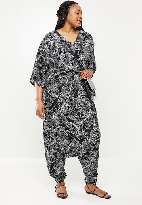 AMANDA LAIRD CHERRY - Plus mashai top -  black & white 