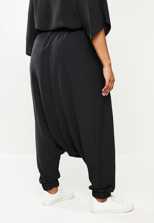 AMANDA LAIRD CHERRY - Plus mohlesi pants - black