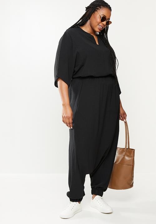 AMANDA LAIRD CHERRY - Plus mohlesi pants - black