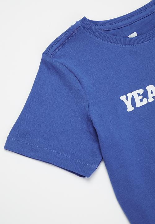 Cotton On - Max short sleeve tee - retro blue