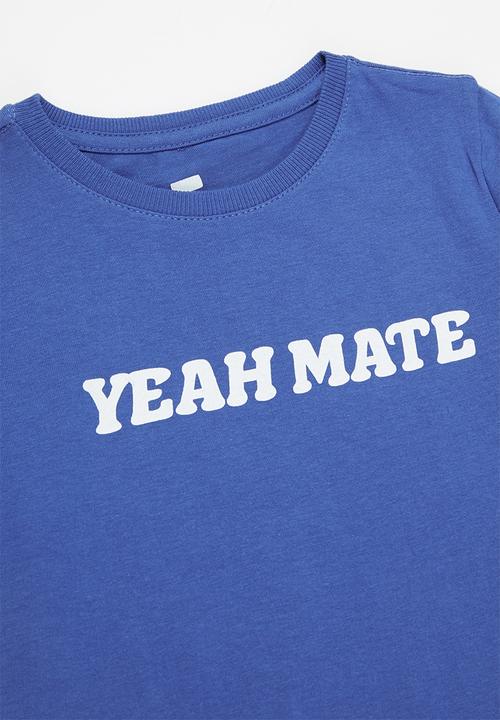 Cotton On - Max short sleeve tee - retro blue
