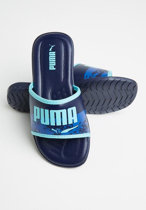 PUMA - Streetcat splash slide ps zadp - peacoat/nebulas blue/aruba blue