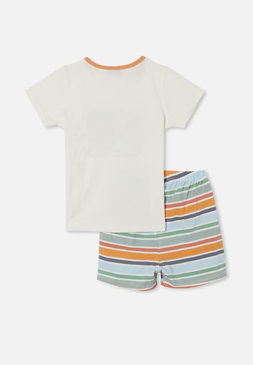 Cotton On - Hudson short sleeve pyjama set licensed - lcn dis star wars retro/vanilla