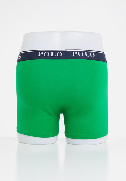 POLO - Cody plain knit boxer - green