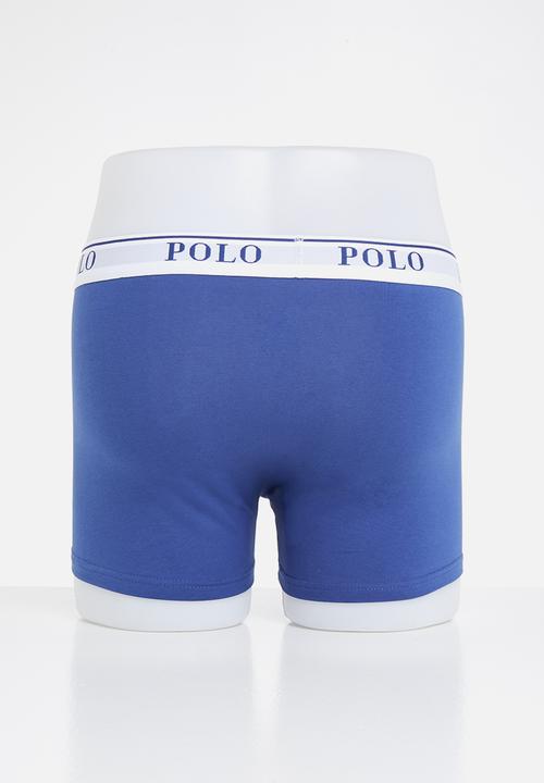 POLO - Cody plain knit boxer - royal blue