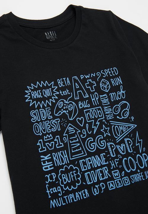 Rebel Republic - Boys graphic tee - black