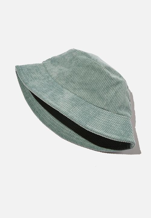Cotton On - Kids bucket hat - swag green cord