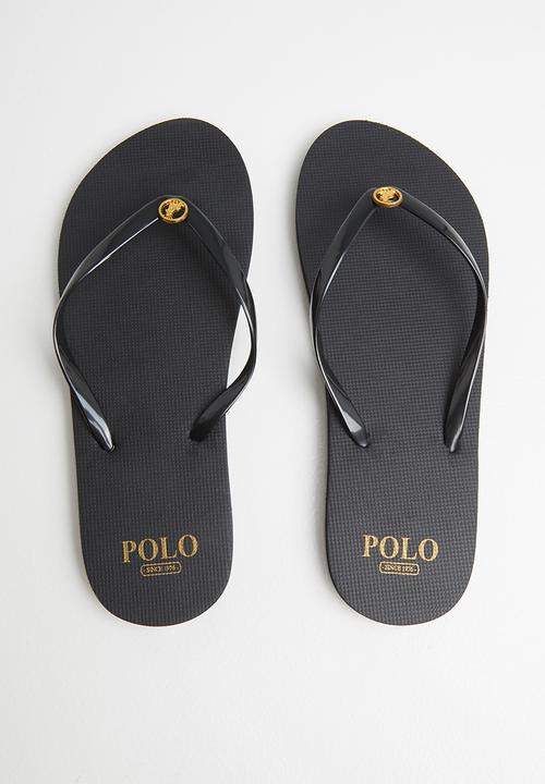 POLO - Gugu medallion flip flop - black