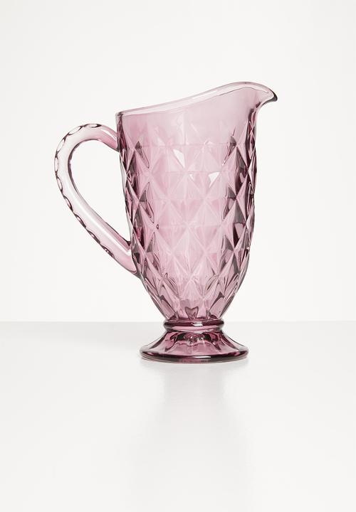 Excellent Houseware - Drinking glass set - pink