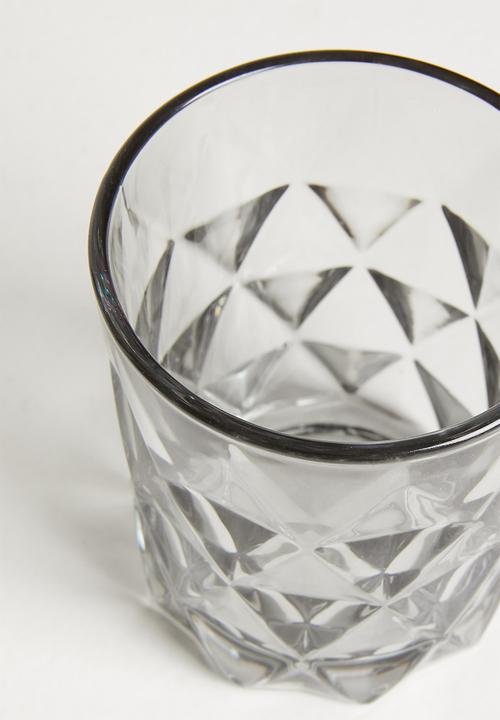 Excellent Houseware - Drinking glass set - ash