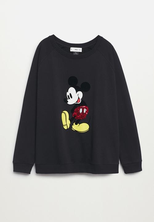 MANGO - Plus sweatshirt mickey - black