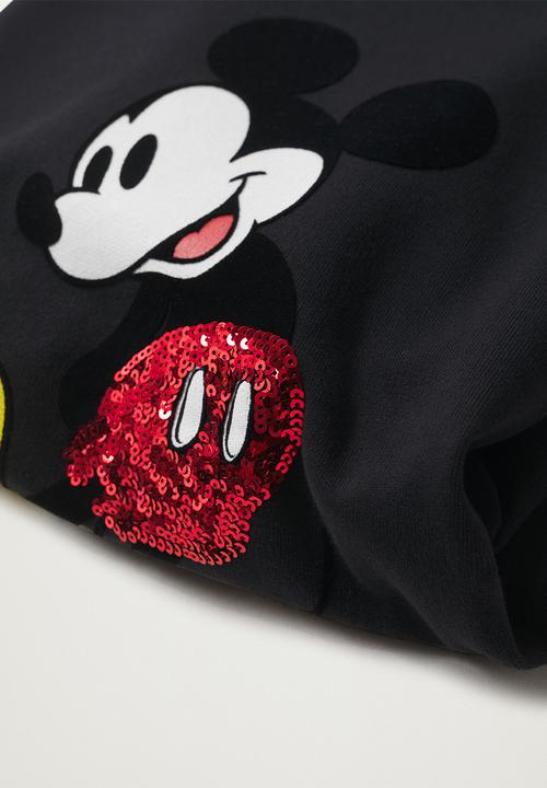 MANGO - Plus sweatshirt mickey - black