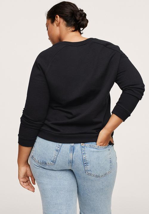 MANGO - Plus sweatshirt mickey - black