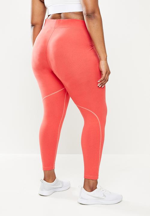 Nike - Plus  swsh gx hr legging - lobster/coral