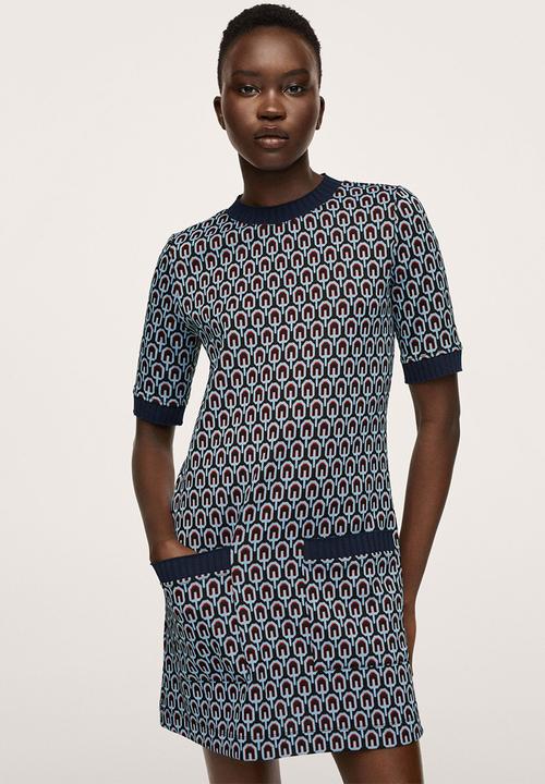 MANGO - Dress piera - navy
