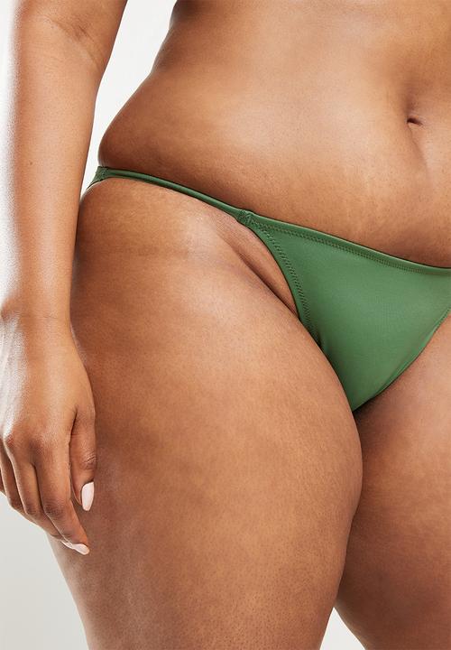DORINA - Plus bilbao bikini bottom - green