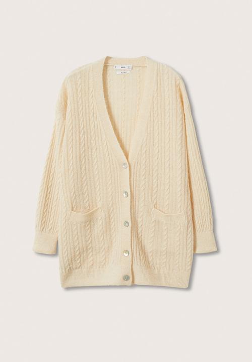 MANGO - Cardigan staring - light beige