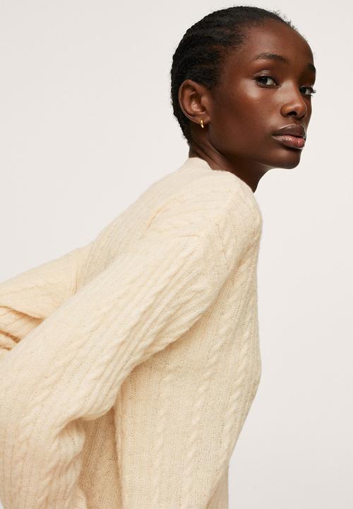 MANGO - Cardigan staring - light beige
