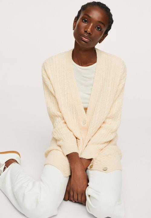 MANGO - Cardigan staring - light beige