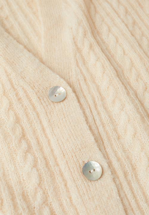MANGO - Cardigan staring - light beige