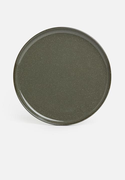 Omada - Flat stackable dinner plate - grey