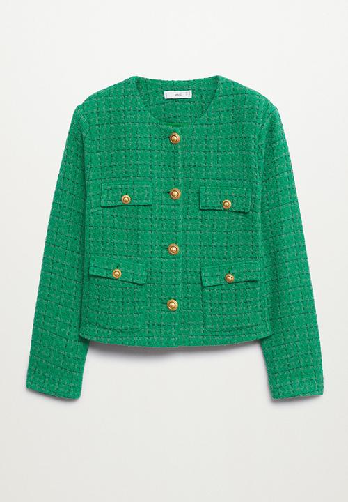 MANGO - Plus jacket wintour - green