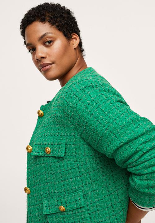 MANGO - Plus jacket wintour - green